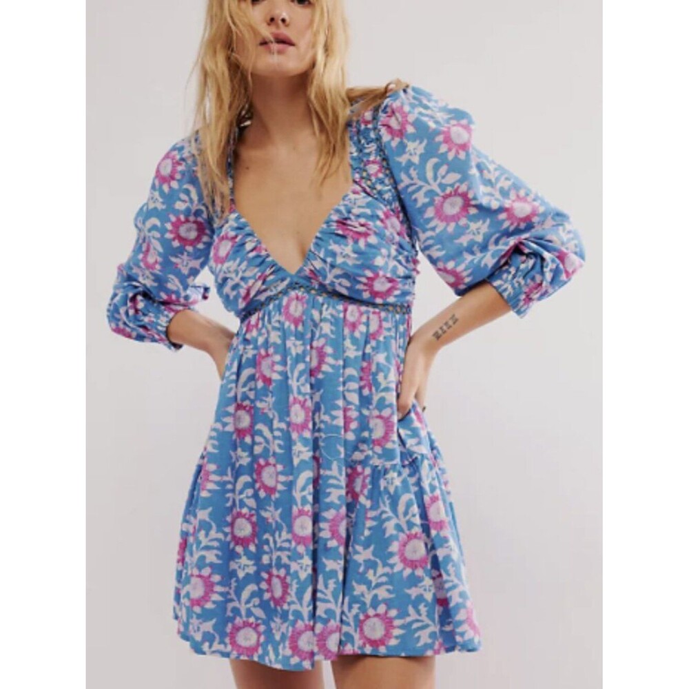Free People Sacha Mini Dress River Combo